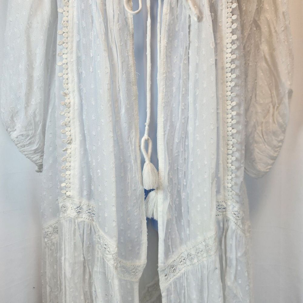 Free People Women Intimately Our Spring Fling Robe Size M Semi Sheer Dainty Sexy - Picture 5 of 11